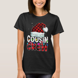 Christmas Cousin Crew Buffalo Red Plaid Pyjamas Fa T-Shirt