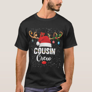 Christmas Cousin Crew Buffalo Red Plaid Pyjamas Fa T-Shirt