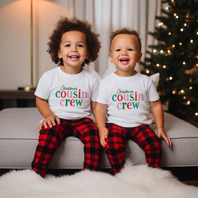Christmas Cousin Crew Matching Family Baby T-Shirt (Creator Uploaded)
