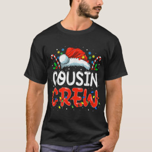 Christmas Cousin Crew Santa Hat Men Women T-Shirt