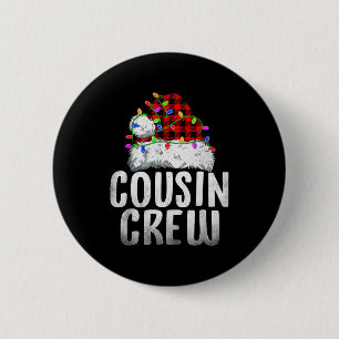 Christmas Cousin Crew Santa Xmas Family Matching P 6 Cm Round Badge