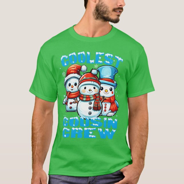 Christmas Cousins Cute Funny Christmas Pajama frie T-Shirt (Front)