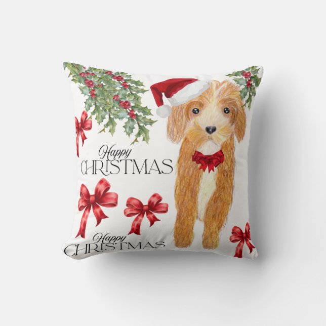 Christmas covered dog  cushion (Front)