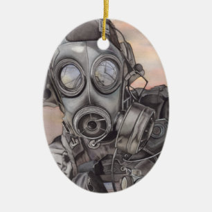 Christmas Covid Pandemic Ceramic Ornament