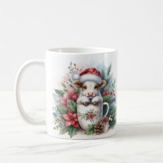 Christmas Cow Coffee Mug