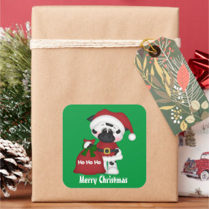 Christmas cow Holiday country sticker