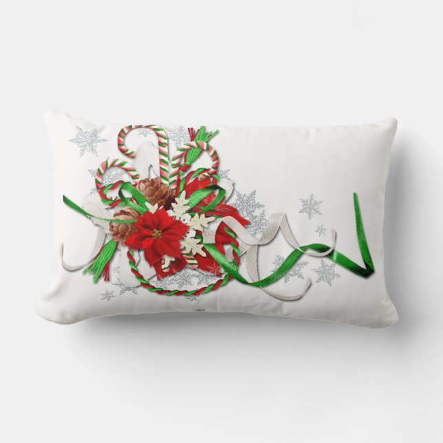 Christmas Cow Lumbar Cushion (Front)