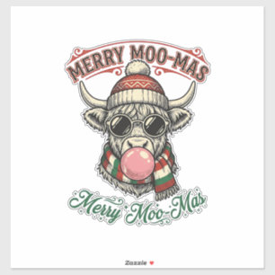 Christmas Cow Shirt Cute Highland Holiday Pun Desi