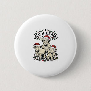 Christmas Cow Shirt Vintage Holiday Herd Art 6 Cm Round Badge