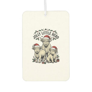 Christmas Cow Shirt Vintage Holiday Herd Art Car Air Freshener