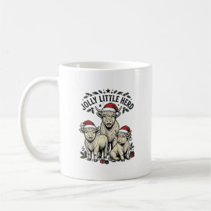 Christmas Cow Shirt Vintage Holiday Herd Art Coffee Mug