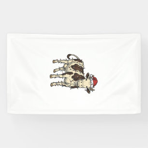 Christmas Cow Vintage Engraving Holiday Farm Shirt Banner