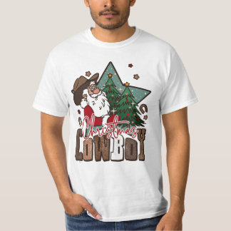 Christmas Cowboy, Christmas Western, Christmas, Sa T-Shirt