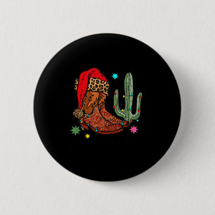 Christmas Cowgirl Boots,western Christmas Funny Gi 6 Cm Round Badge