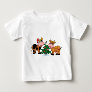 Christmas Cows Baby T-Shirt