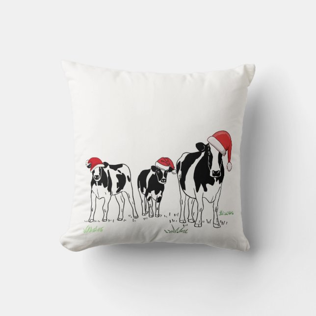 Christmas Cows Cushion (Front)