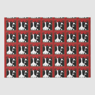 Christmas Cows Decoupage 15x20 Tissue Paper