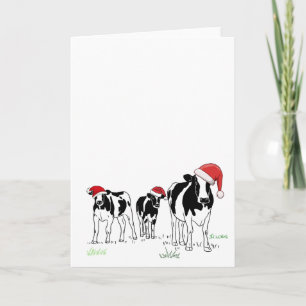 Christmas Cows Holiday Card