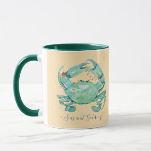 Christmas Crab Beach Mug