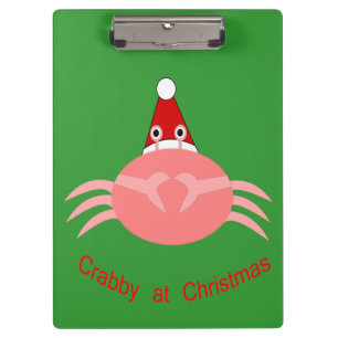 Christmas Crab Clipboard