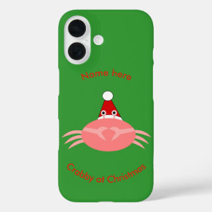 Christmas Crab Custom iPhone 16 Case
