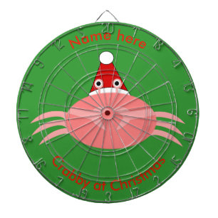 Christmas Crab Custom Dart Board