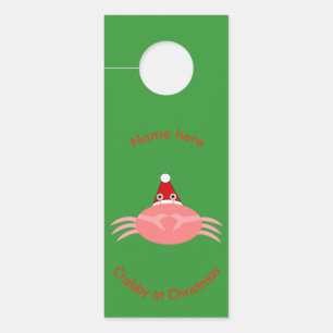 Christmas Crab Custom Door Hanger