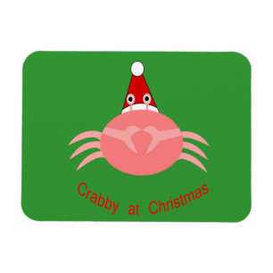 Christmas Crab Custom Magnet