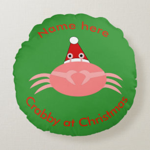 Christmas Crab Custom Pillow