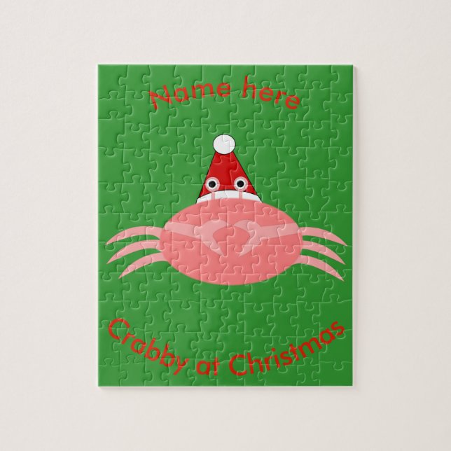 Christmas Crab Custom Puzzle (Vertical)