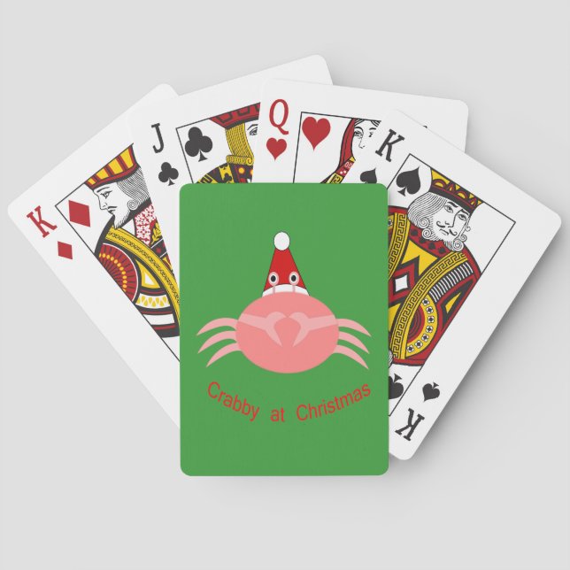 Christmas Crab Playing cards (Back)