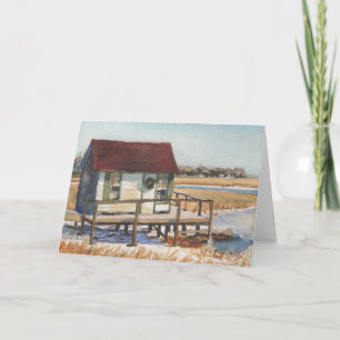 Christmas Crab Shack Greeting Card