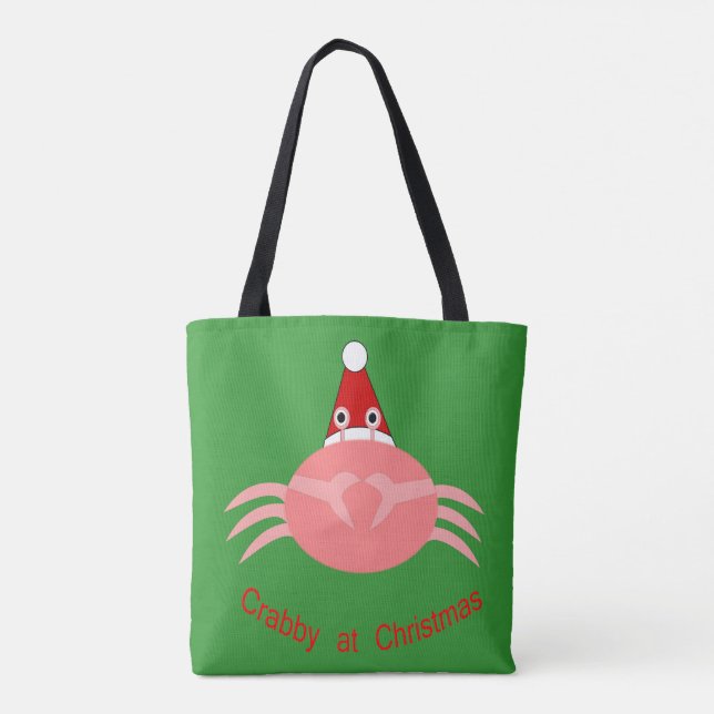Christmas Crab Tote Bag (Back)