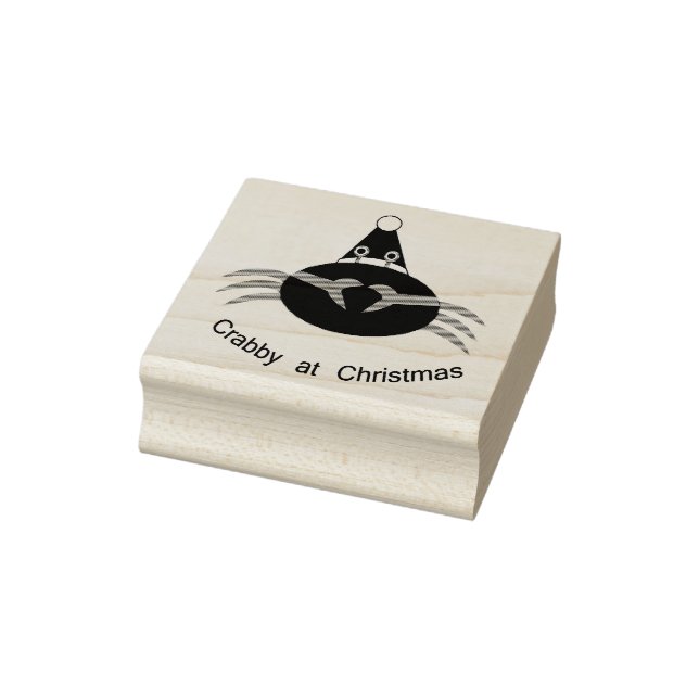 Christmas Crab Wood Art Stamp (Stamp)