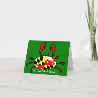 Christmas Crabs from Maryland Holiday Card
