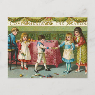 Christmas Crackers Holiday Postcard