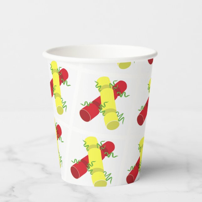 Christmas Crackers Paper Cup (Front)