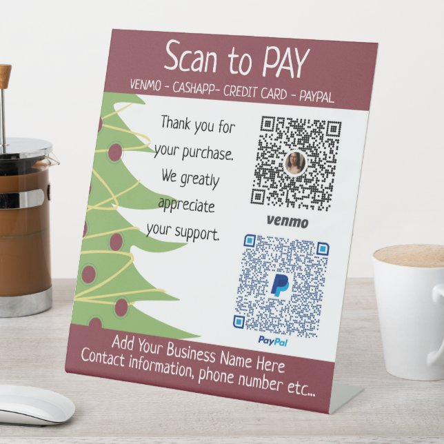 Christmas Craft Show Display Stand Pedestal Sign (In SItu)