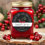 Christmas Cranberry Chutney Labels<br><div class="desc">Add the perfect touch to your homemade cranberry chutney with these customisable labels. Perfect for gifting or storing in your own pantry, these festive labels give your jars a stylish personalised look. With easy customisation options, you can add your own text to make them truly unique. These labels are available...</div>