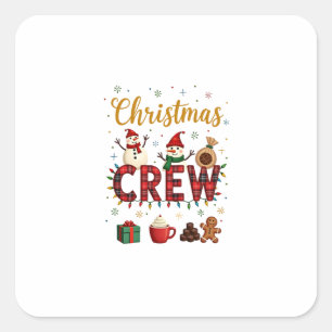 Christmas Crew (1) Square Sticker