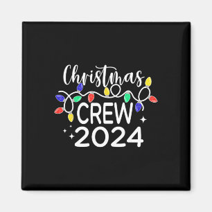 Christmas Crew 2024 Family Christmas Pyjamas Xmas Magnet