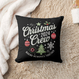 Christmas Crew 2024Family Matching Christmas Party Cushion