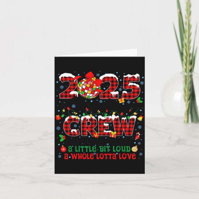 Christmas Crew 2025 Family Christmas Matching Xmas Card (Front)