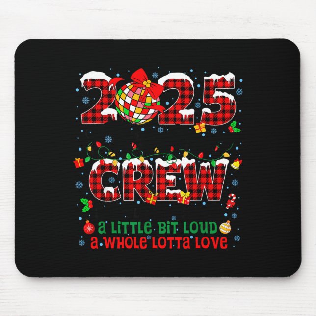 Christmas Crew 2025 Family Christmas Matching Xmas Mouse Pad (Front)