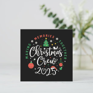Christmas Crew 2025 Family Matching Christmas  Holiday Card