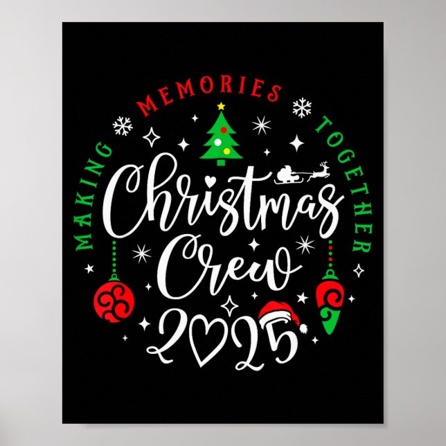 Christmas Crew 2025 Family Matching Pajama  Poster (Front)