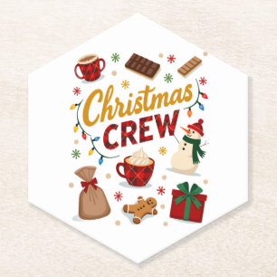 Christmas Crew (2) Paper Coaster