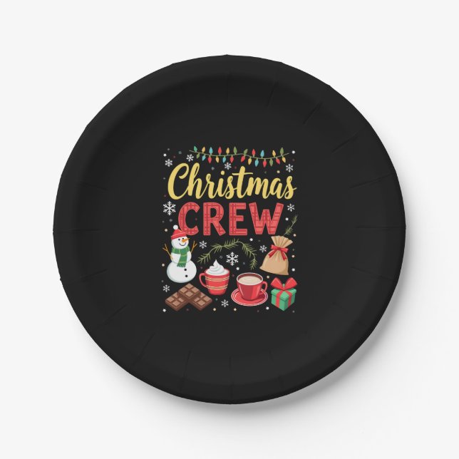 Christmas Crew (3) Paper Plate (Front)