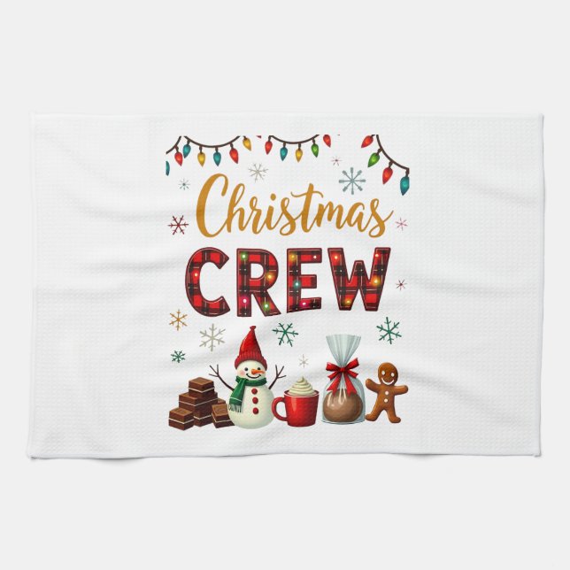 Christmas Crew (3) Tea Towel (Horizontal)