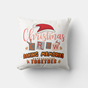 Christmas Crew Baking Memories Together Cushion